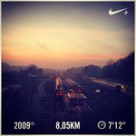 Intervalltraining beim Sonnenaufgang. :) #fitformarathon