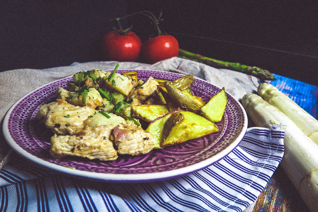 Spargel Rezept aus der Pfanne mit Pute